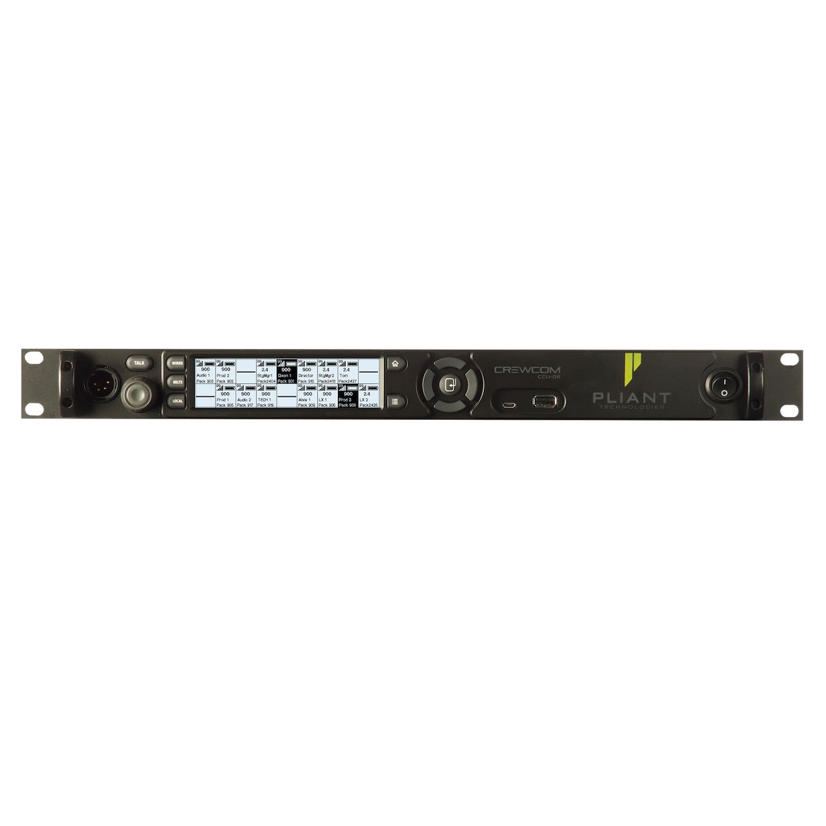 Pliant CrewCom CCU-08 Control Unit, front