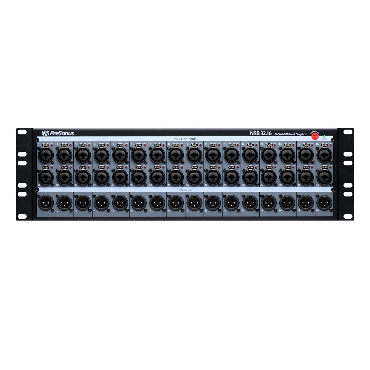 PreSonus NSB 32.16 - 32x16 AVB-networked Stage Box, front