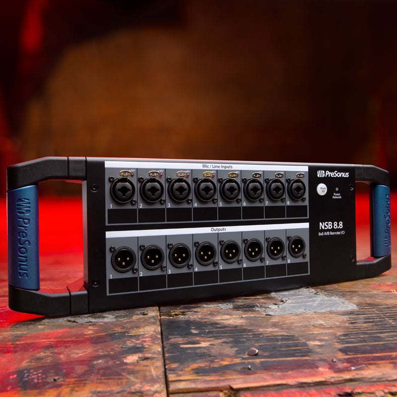 PreSonus NSB 8.8 - 8-input 8-output AVB Stagebox, onstage