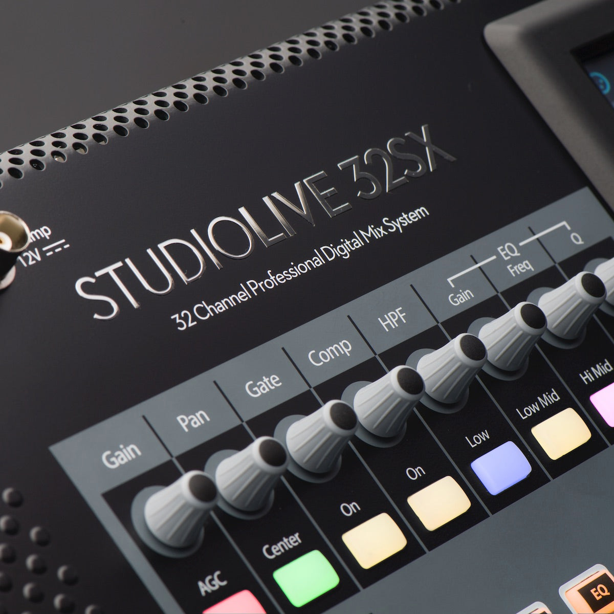 PreSonus StudioLive 32SX - Compact 32-channel Digital Mixer with Effects, closeup