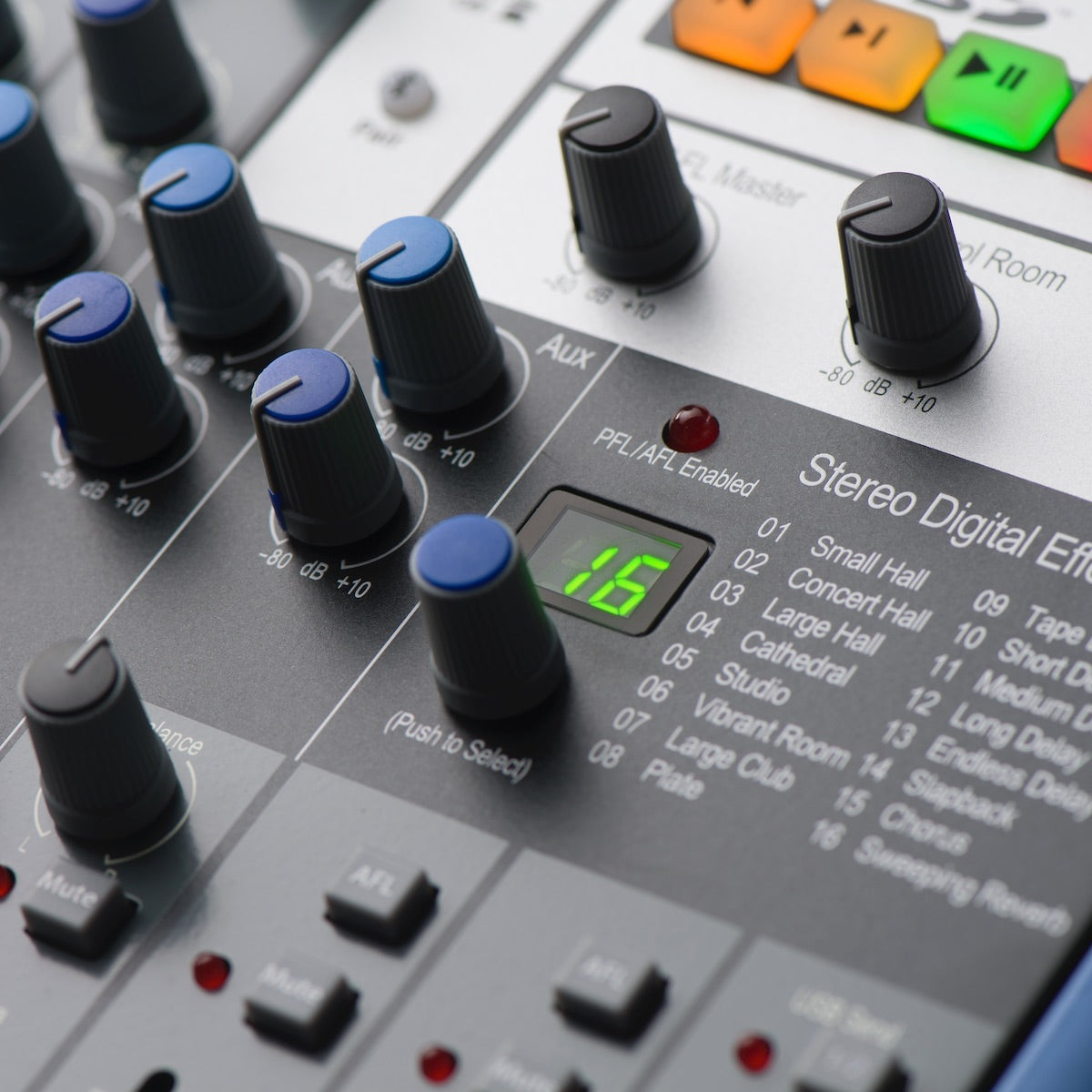 PreSonus StudioLive AR16c - 18-channel Analog USB-C Mixer with Effects, closeup