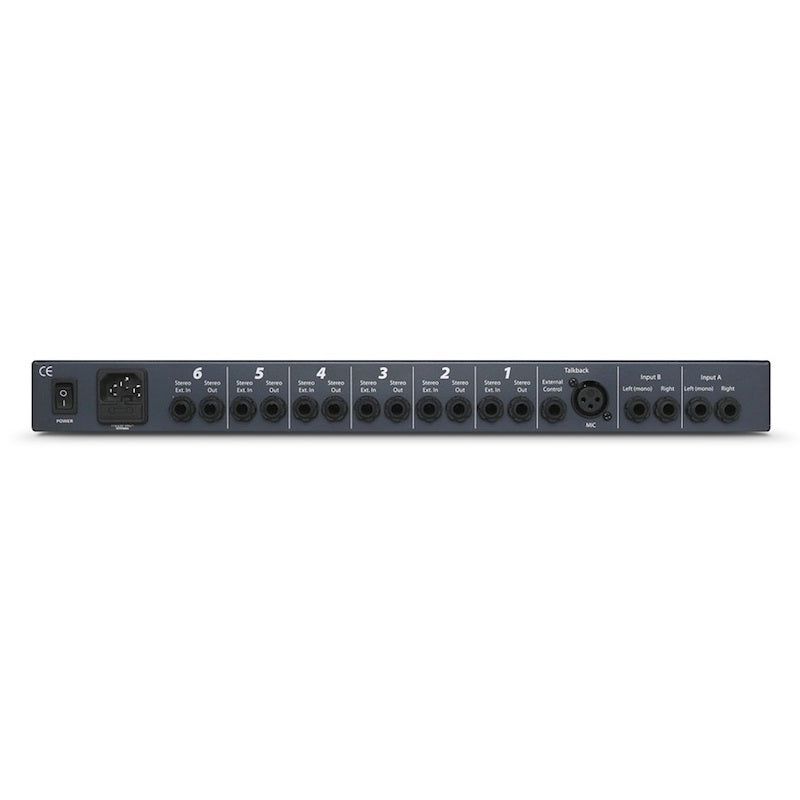 PreSonus HP60 - 6-Channel Headphone Mixing System, back