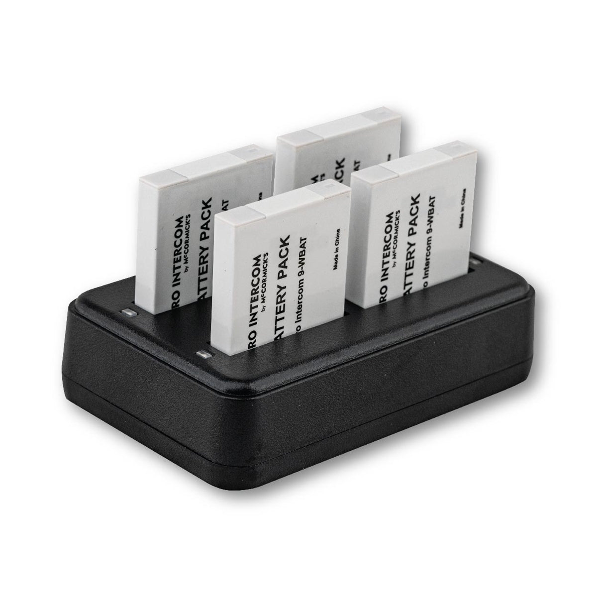 Pro Intercom 9-WBATC4 - Wireless Intercom 4-Station Battery Charger, shown with batteries not included