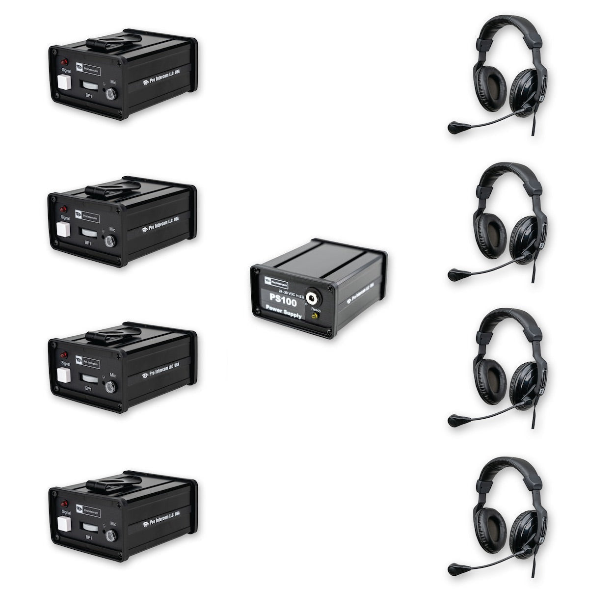 Pro Intercom econoCom EC4B - 4 User Intercom System