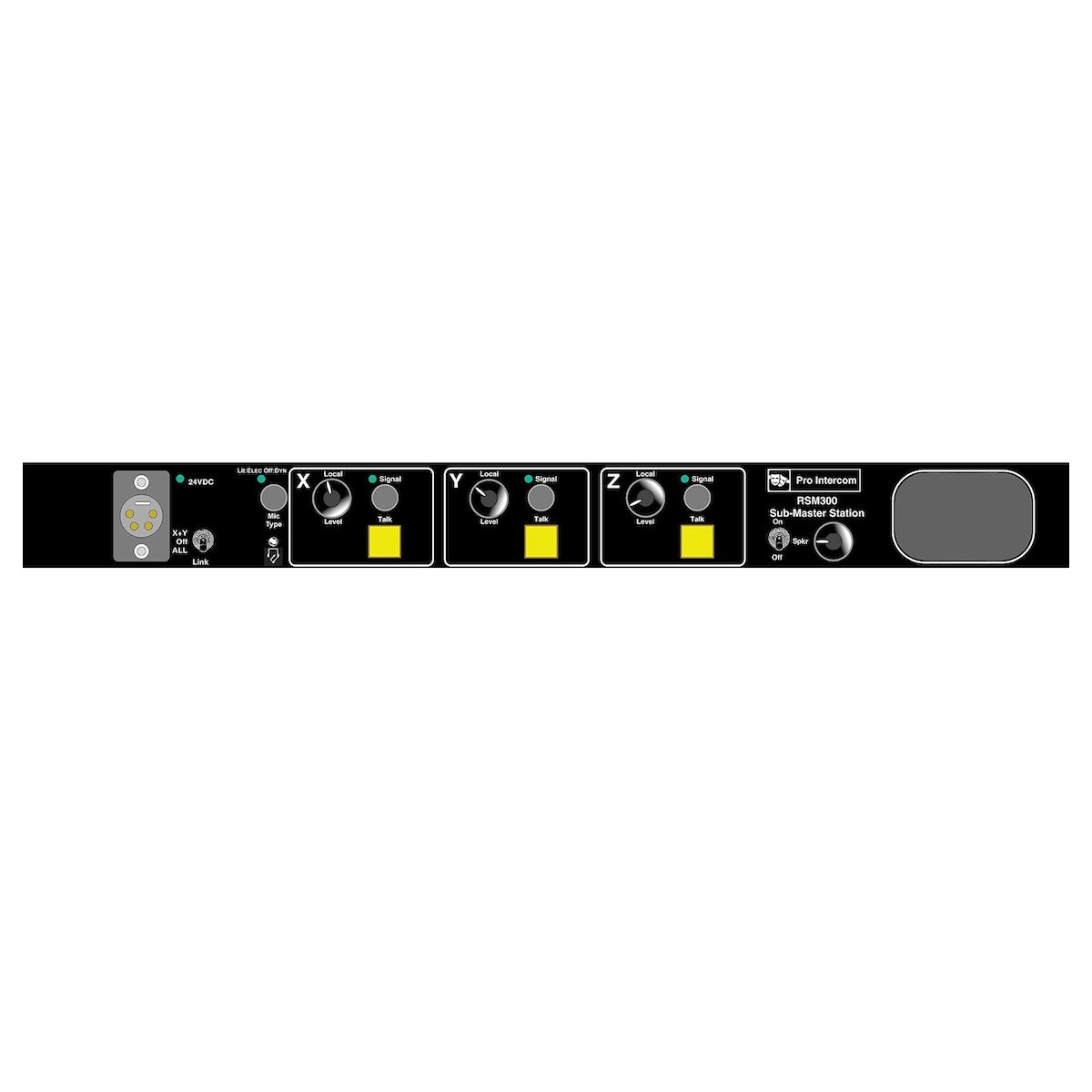 Pro Intercom RSM300 - Remote Sub-Master Station, front
