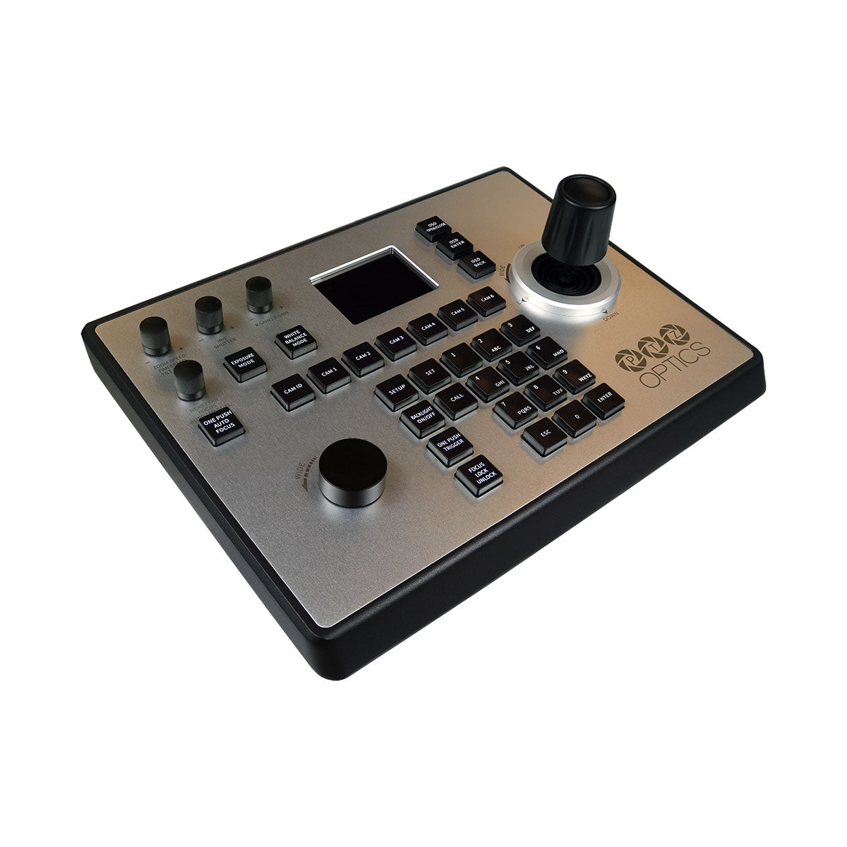 PTZOptics PT-JOY-G4 - Network or Serial PTZ Camera Controller, angled left