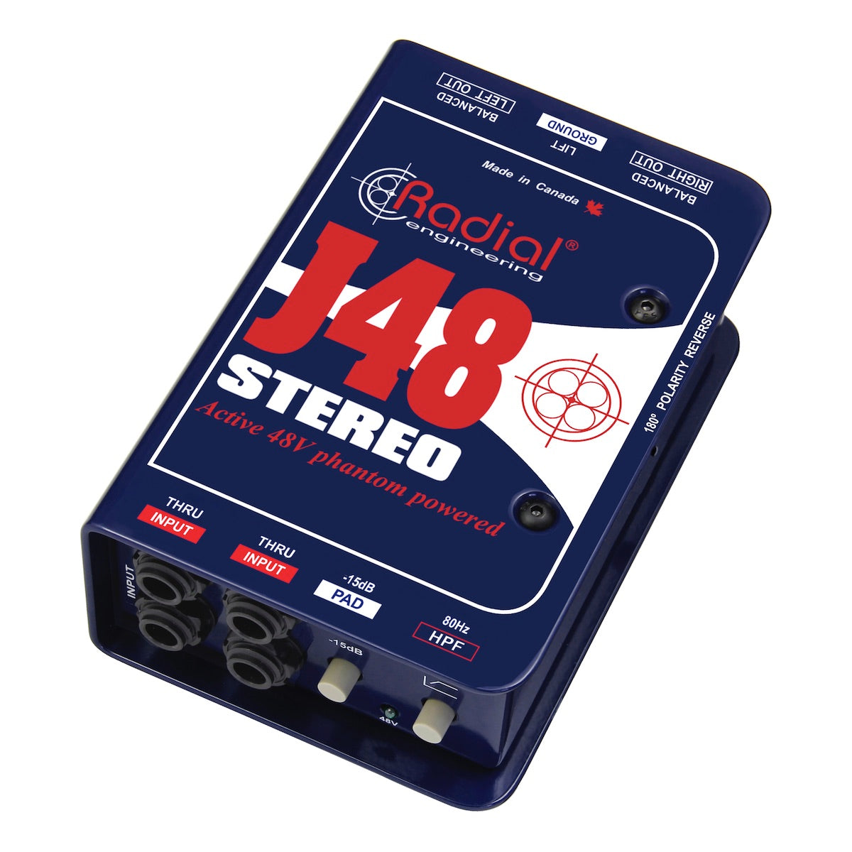 Radial J48 Stereo - Phantom Powered Active Direct Box