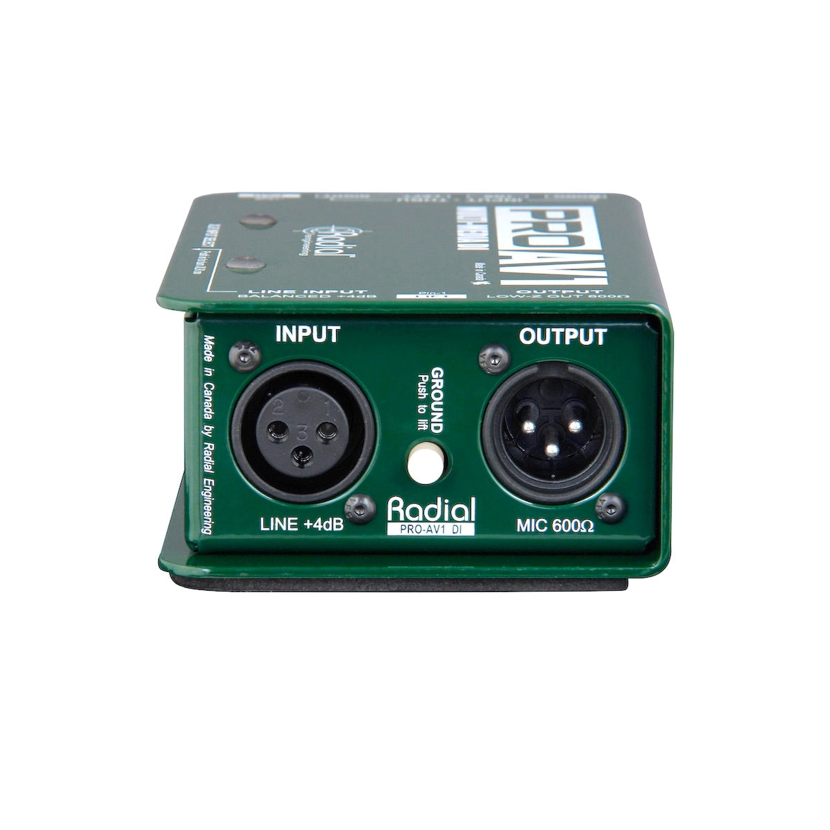 Radial ProAV1 - Multimedia Passive Direct Box, back