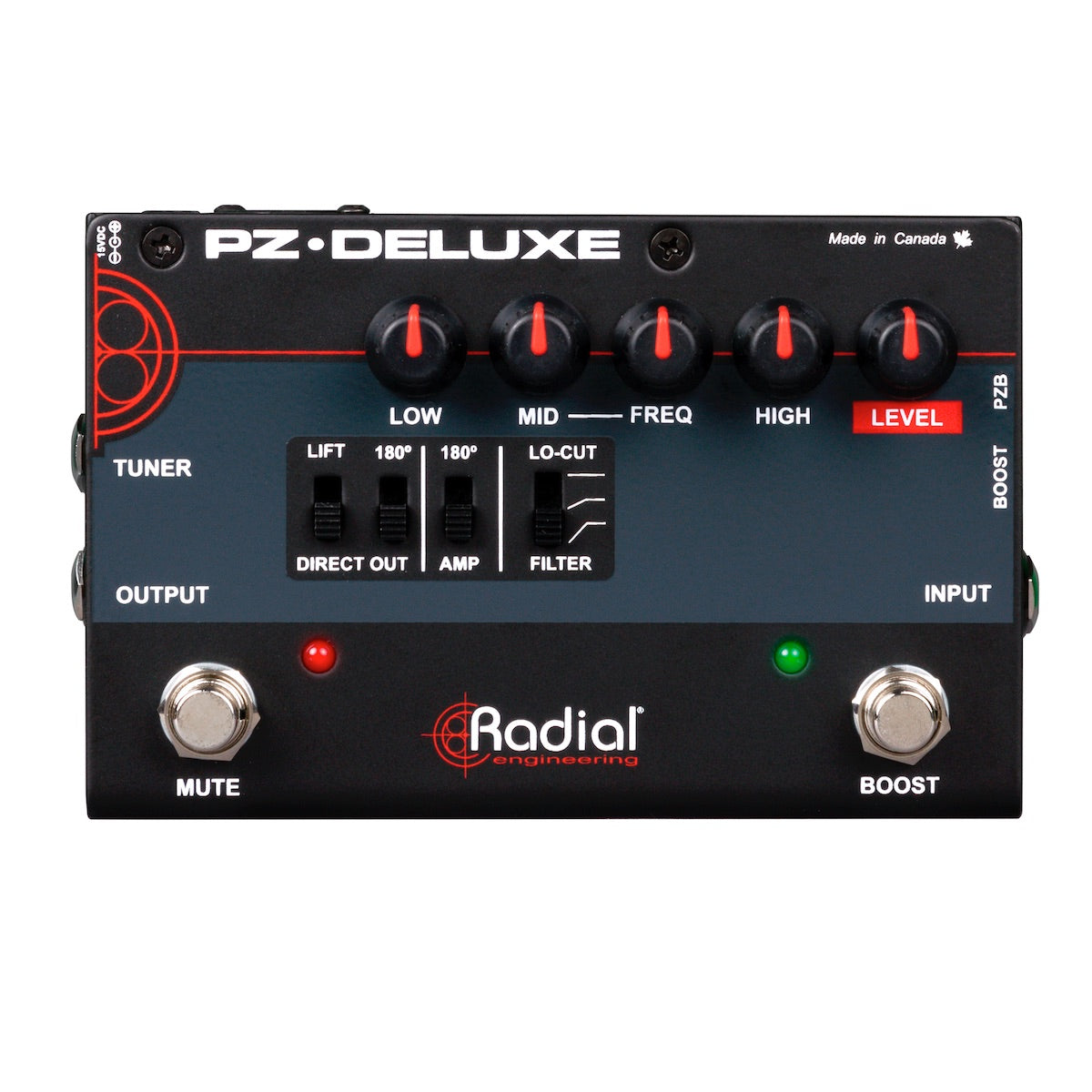 Radial PZ-Deluxe - Acoustic Instrument Preamp, top
