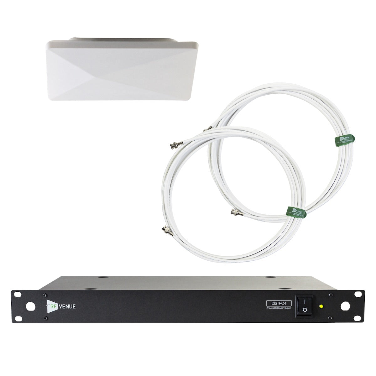 RF Venue D-ARCDISTRO4 Diversity Architectural Antenna Upgrade Pack, white