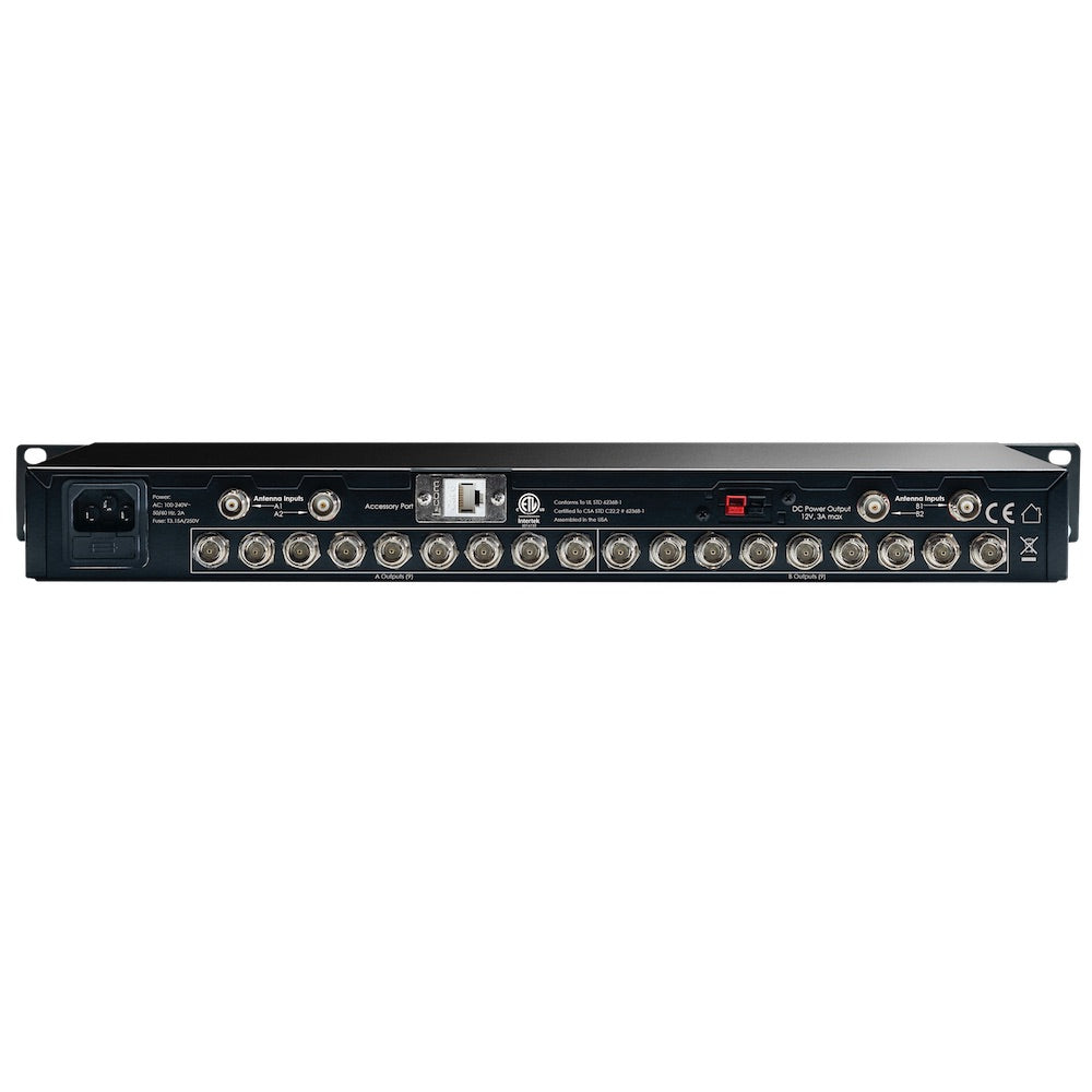 RF Venue DISTRO9 HDR - 9-Channel Multi-Zone Antenna Distribution System, back