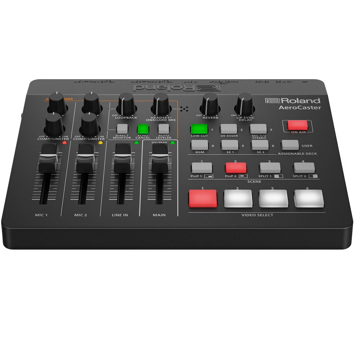 Roland VRC-01 Aerocaster ‐ Wireless AV Streaming Mixer, front