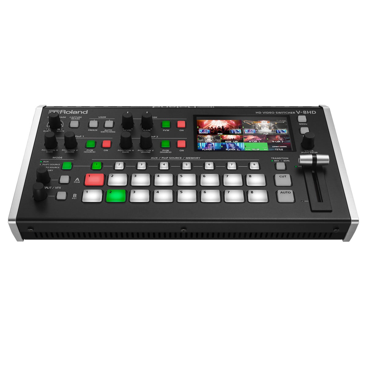Roland V-8HD - HD Video Switcher with 8 HDMI inputs, front