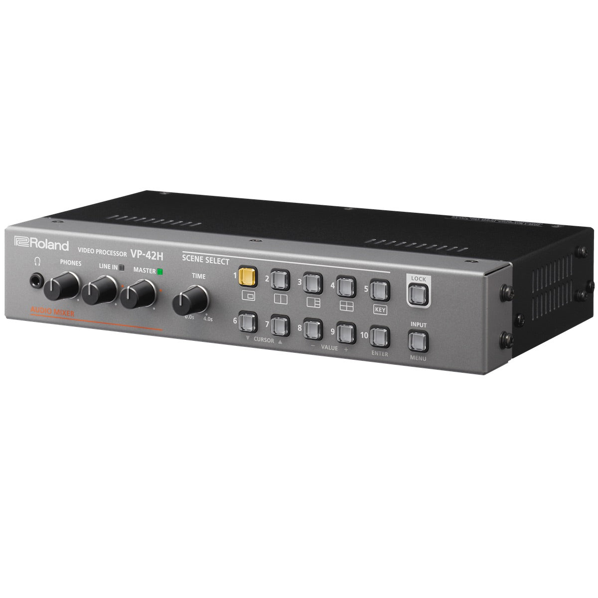 Roland VP-42H - Multi-Format HDMI Video Processor, 4x2 Switcher/Matrix/Split, right 3/4 view