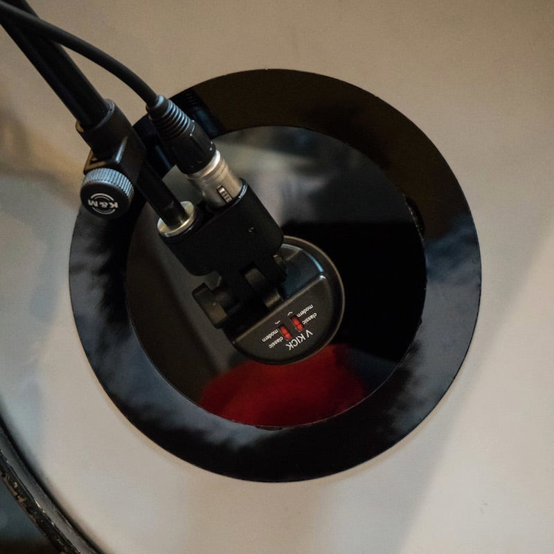 sE Electronics V Kick - Kick Drum Supercardioid Microphone, inside a kick drum