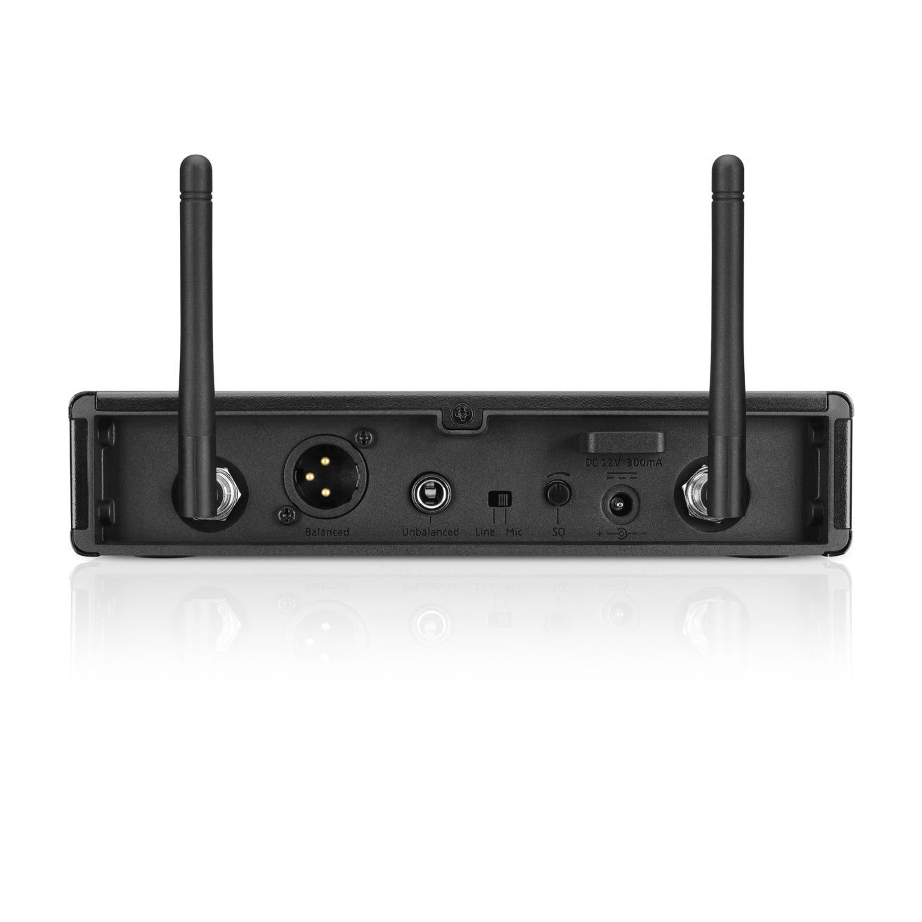Sennheiser EM-XSW 2-A True diversity receiver with external antennas, rear