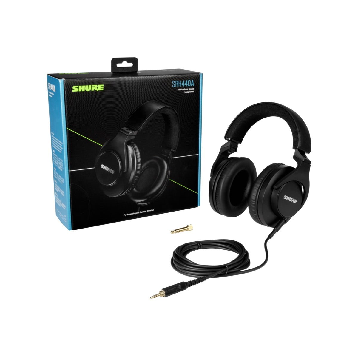 Shure SRH440A - Professional Studio Headphones, box