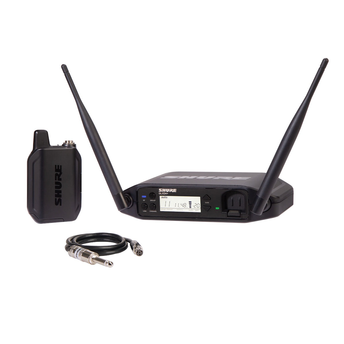 Shure GLXD14+ Instrument System with WA302 guitar cable