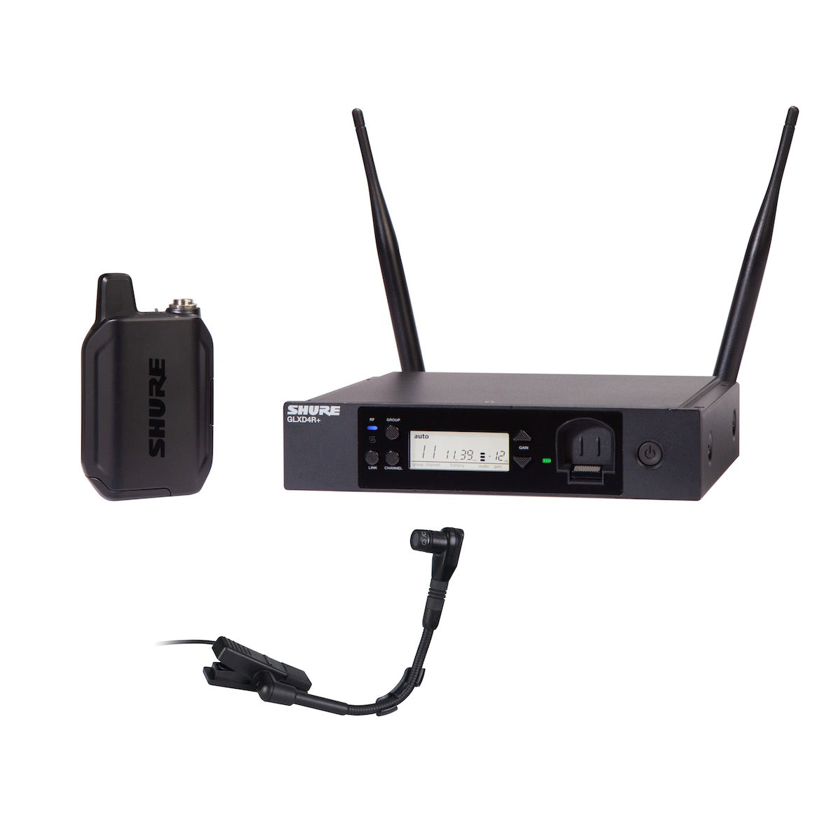 Shure GLXD14R+/B98 Instrument System with WB98H/C Gooseneck Instrument Microphone
