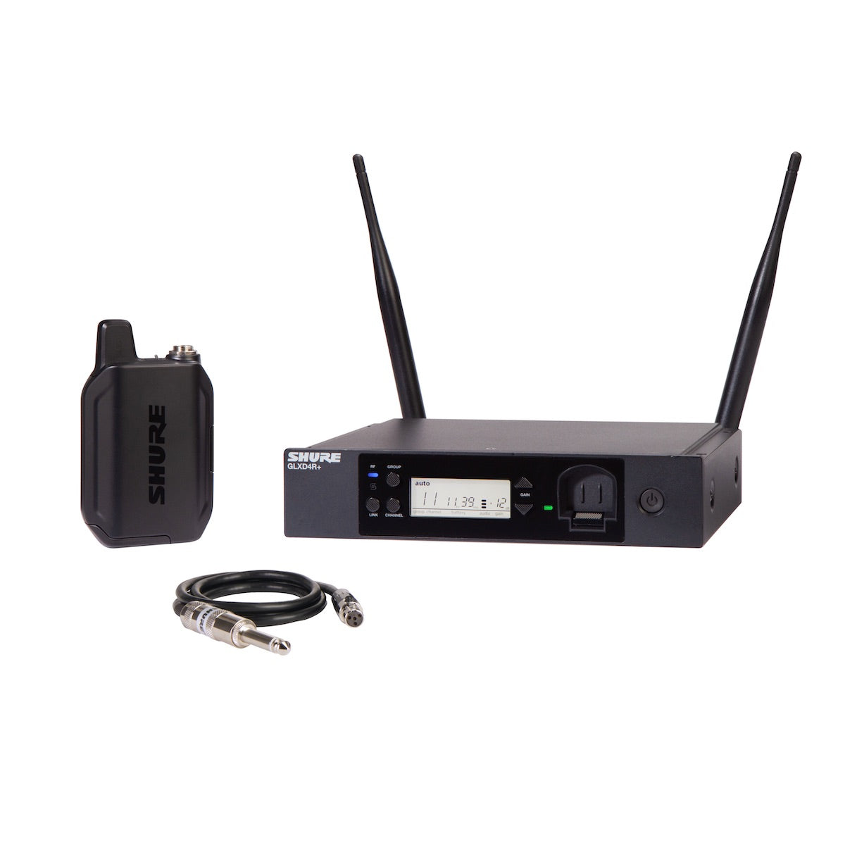 Shure GLXD14R+ Instrument System with WA302 Guitar Cable