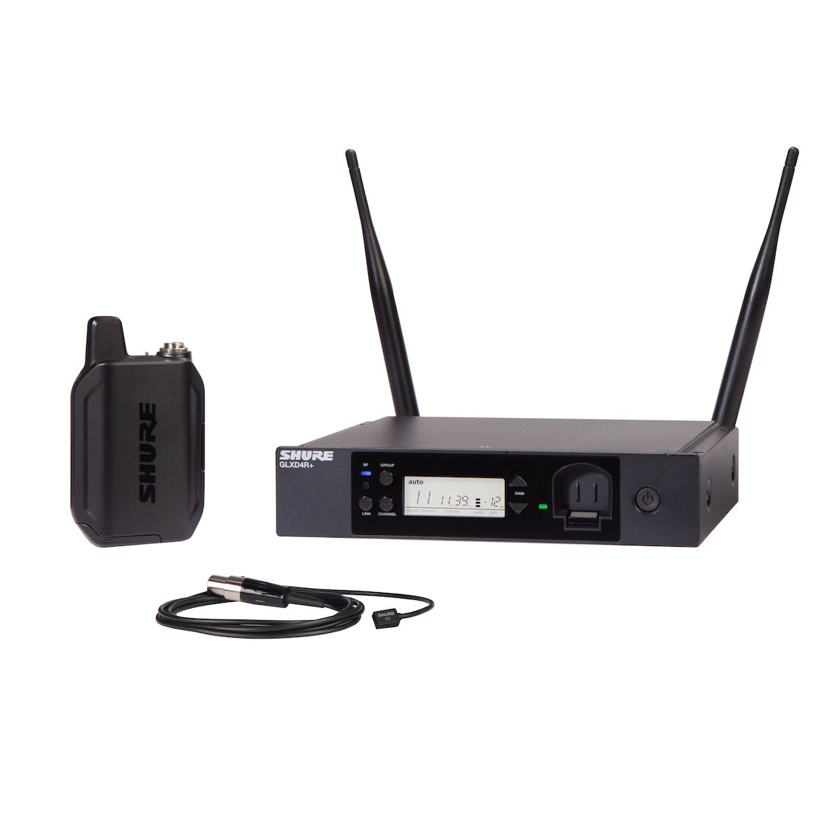 Shure GLXD14R+/93 Lavalier System with WL93 Lavalier Microphone