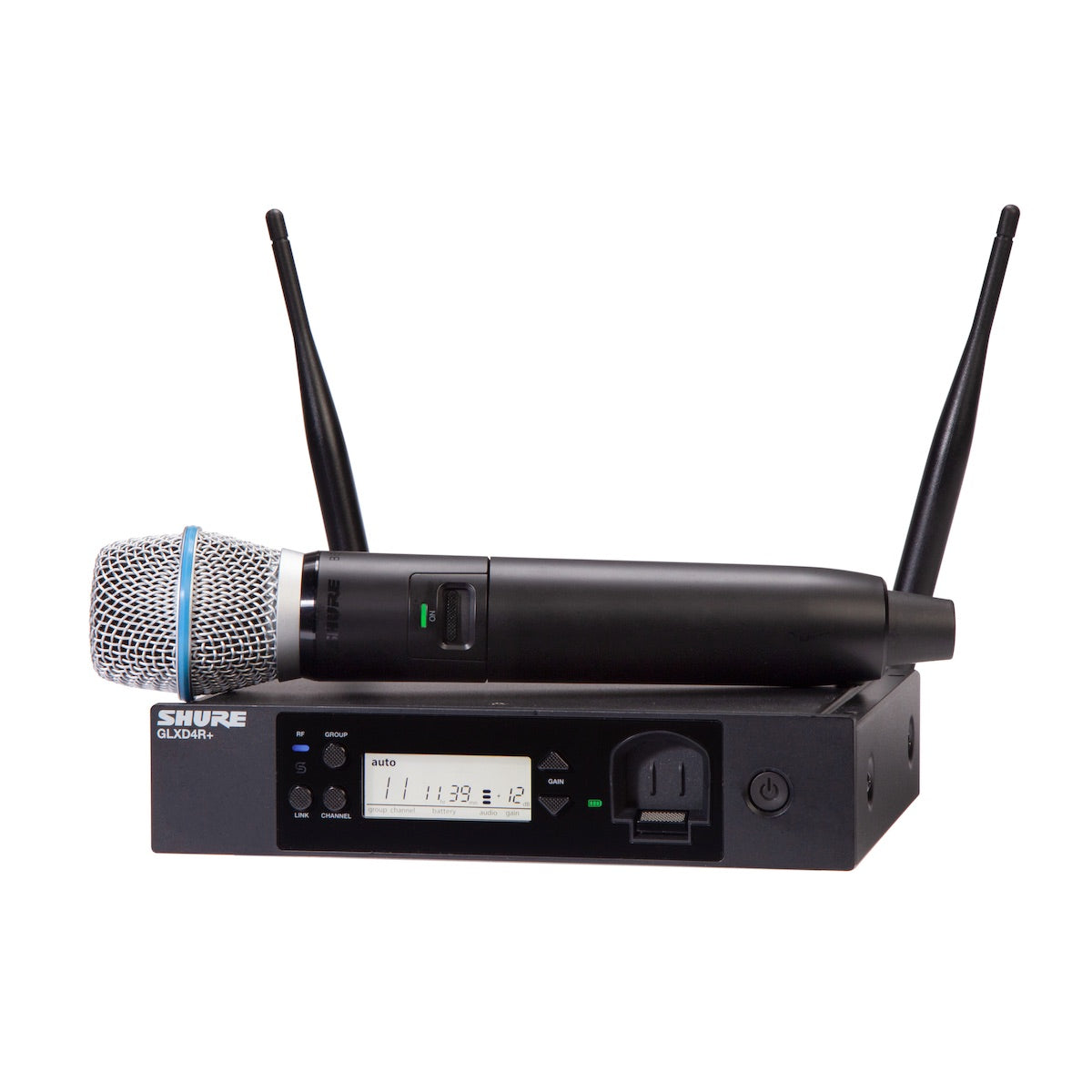 Shure GLXD24R+/B87 Vocal System with Beta87A Handheld Transmitter Microphone