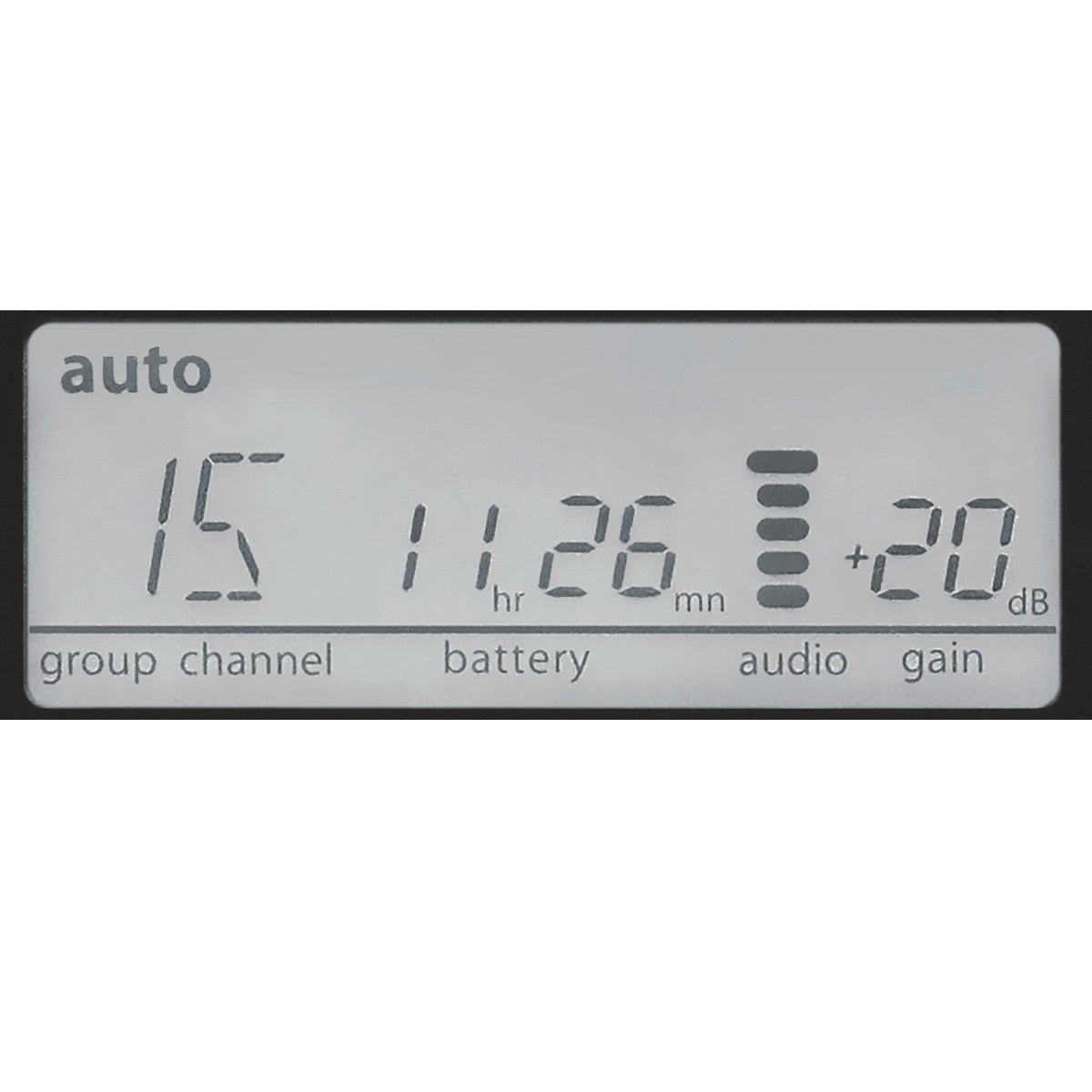 Shure GLXD4R+ Rack Receiver for GLX-D+ Dual Band Wireless, display