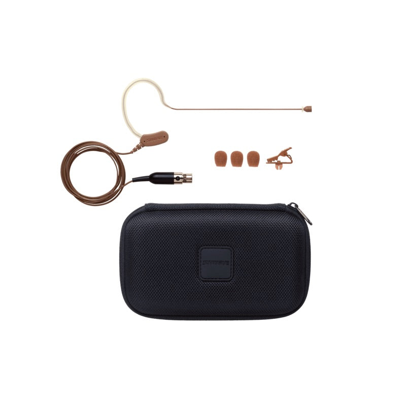 Shure Microflex MX153 Omnidirectional Earset Headworn Microphone, cocoa
