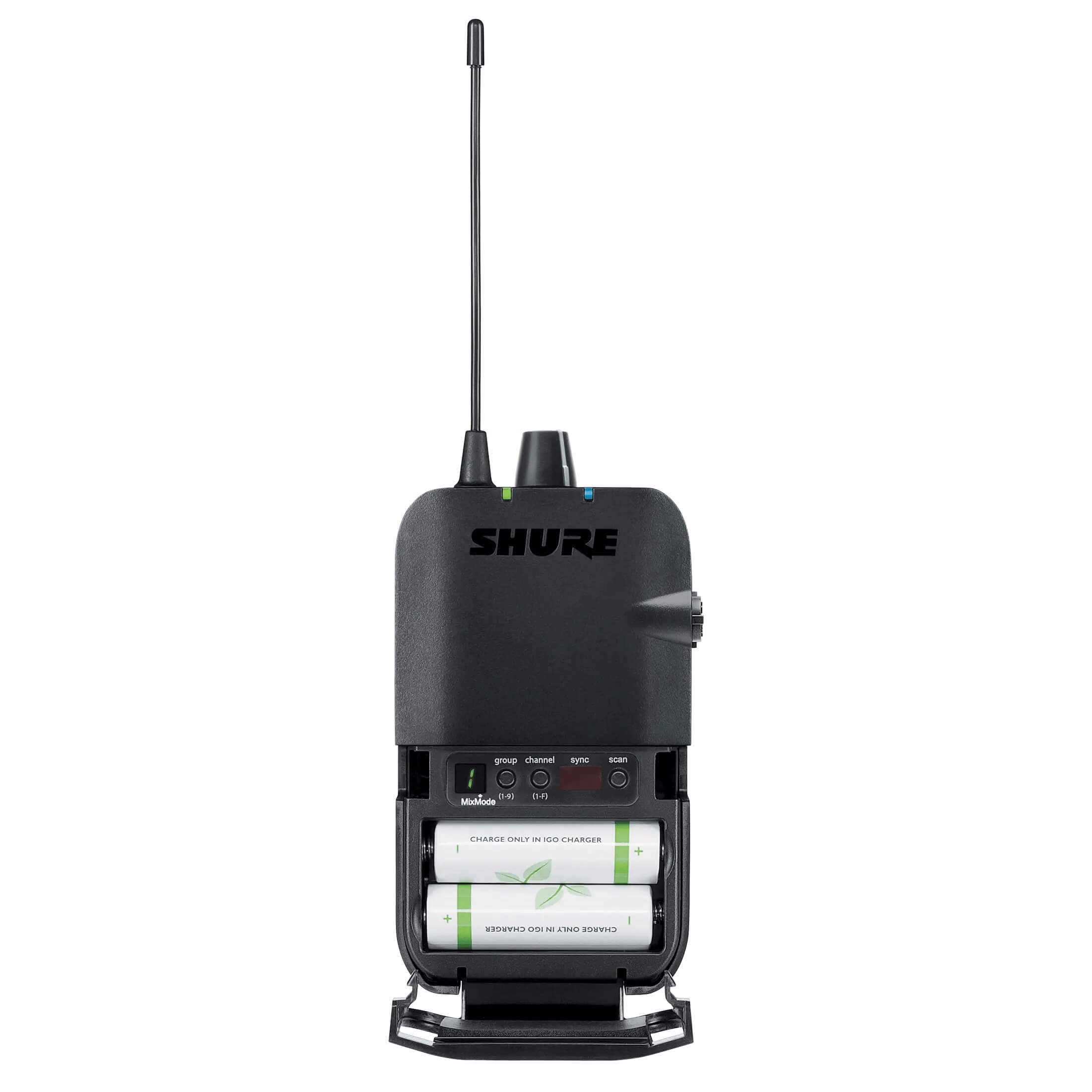 Shure P3R - Wireless Bodypack Receiver for PSM 300 Systems, battery access