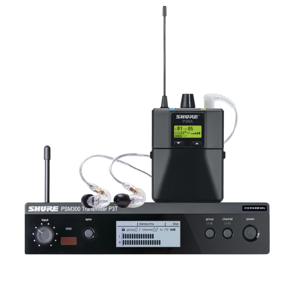 Shure P3TRA215CL - PSM 300 Wireless In-Ear Monitoring Set with SE215 Earphones