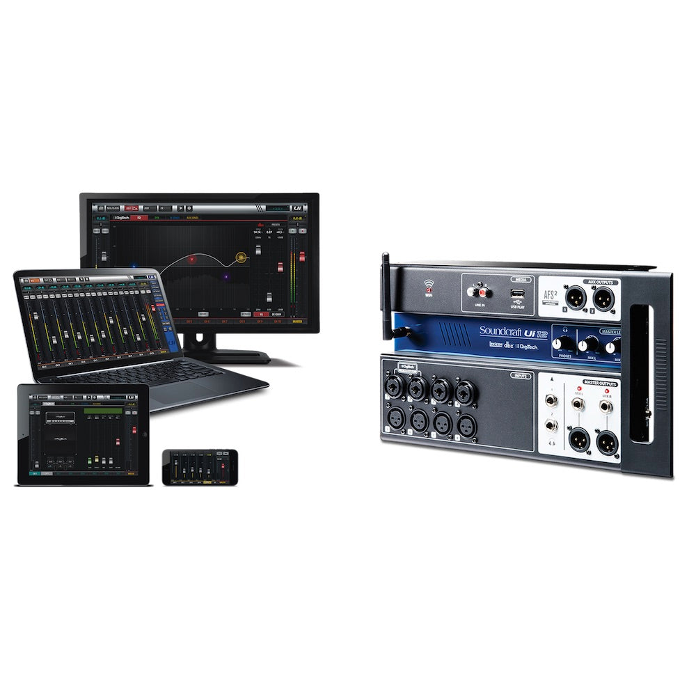 Soundcraft Ui-12 - 12-channel Digital Mixer with Wireless Control, user interface
