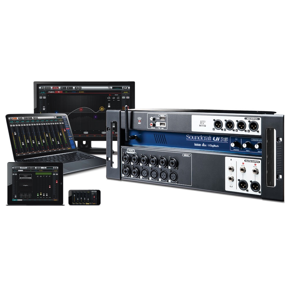 Soundcraft Ui-16 - 16-channel Digital Mixer with Wireless Control, user interface