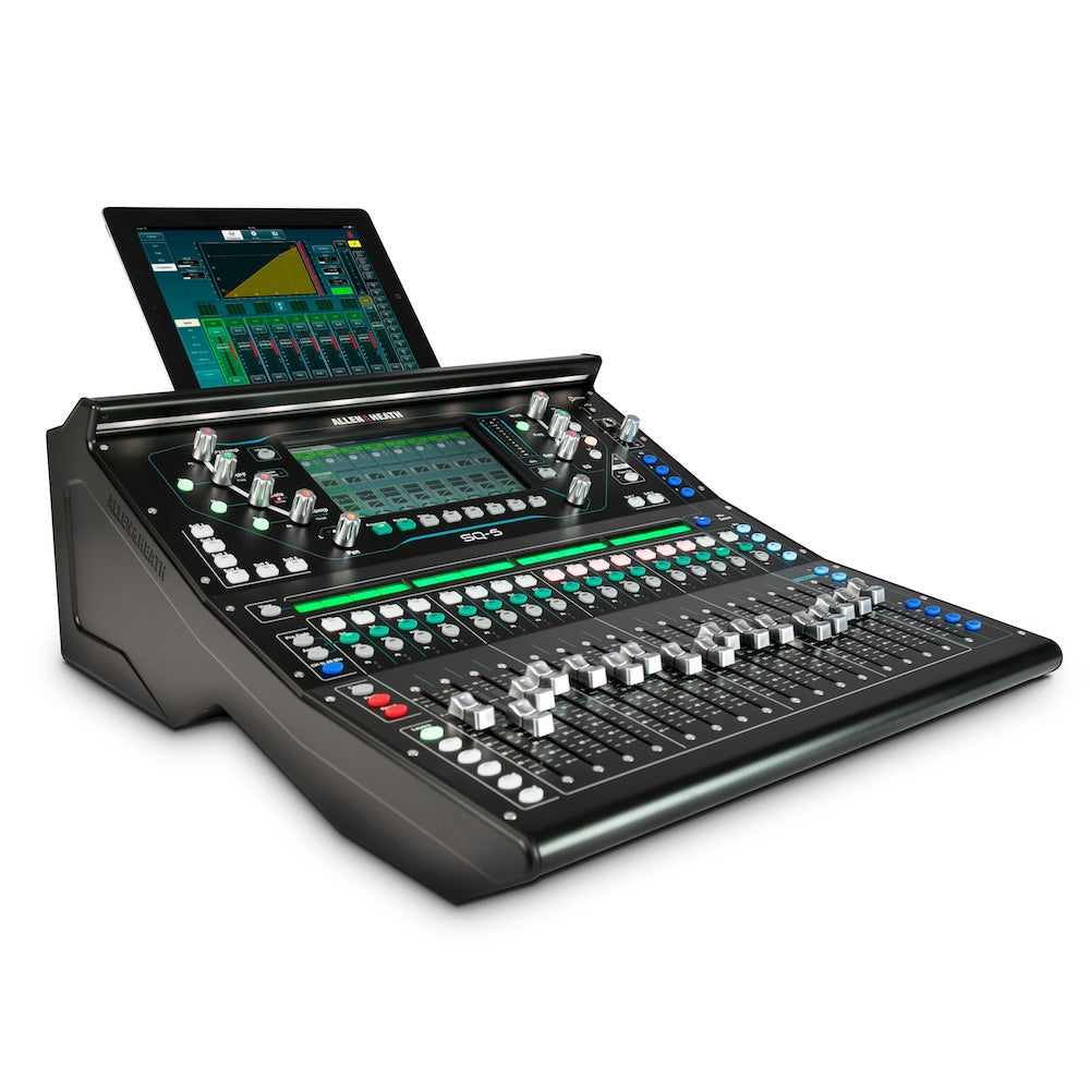Allen & Heath SQ Tablet Shelf Bracket - Mixer Accessory, front iPad
