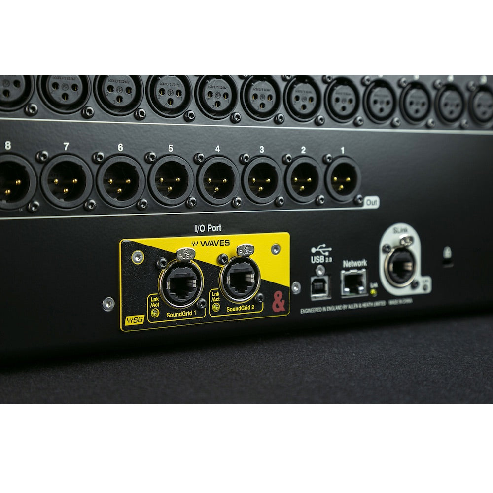 Allen & Heath SQ Waves module for SQ and AHM-64 installed in SQ6 I/O Port