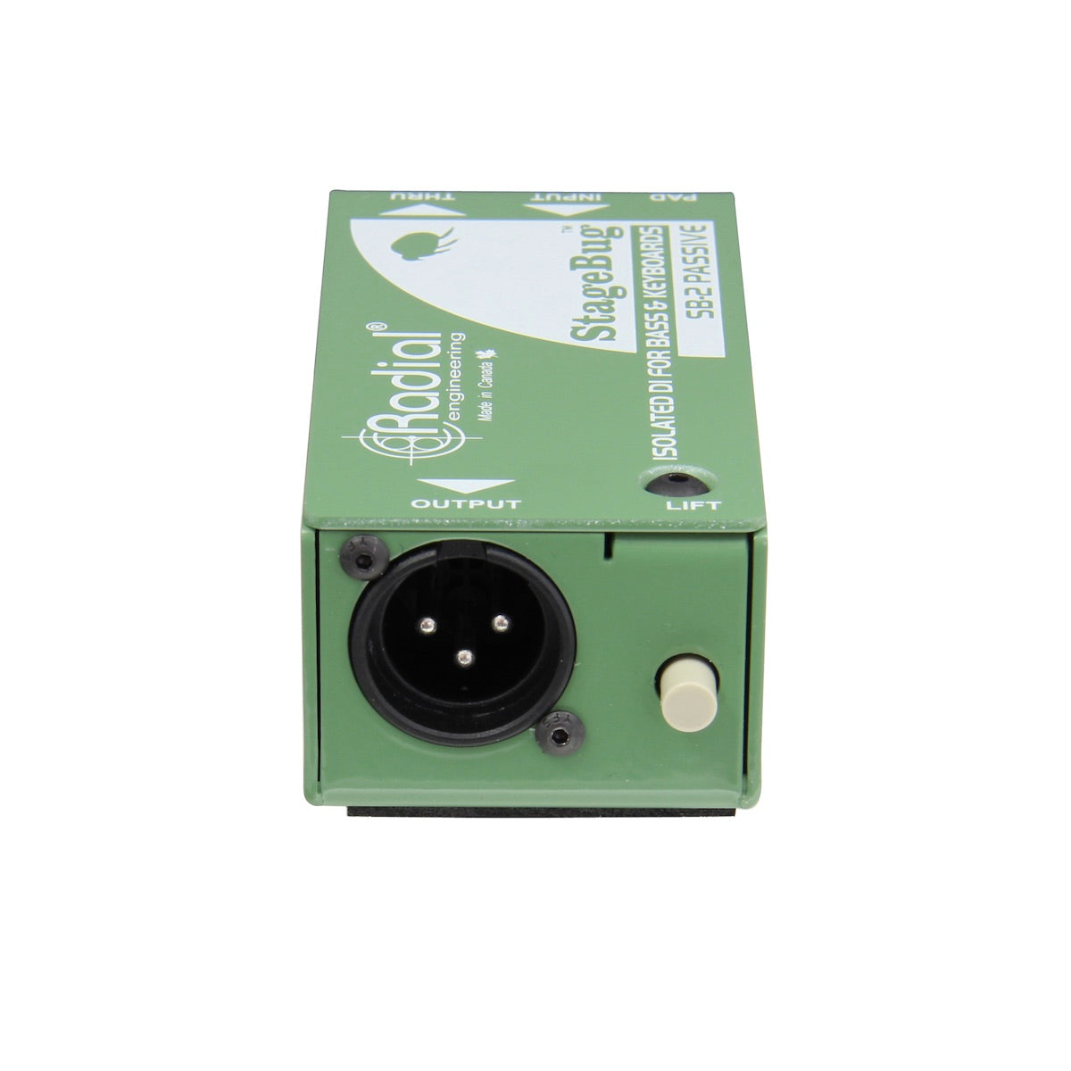 Radial StageBug SB-2 Passive - Compact Direct Box for Bass & Keyboards, back