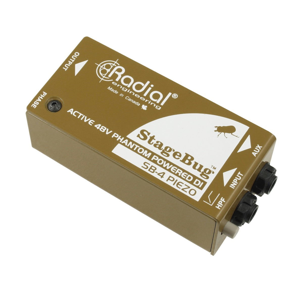 Radial StageBug SB-4 Piezo - Compact Active Direct Box for Piezo Pickups