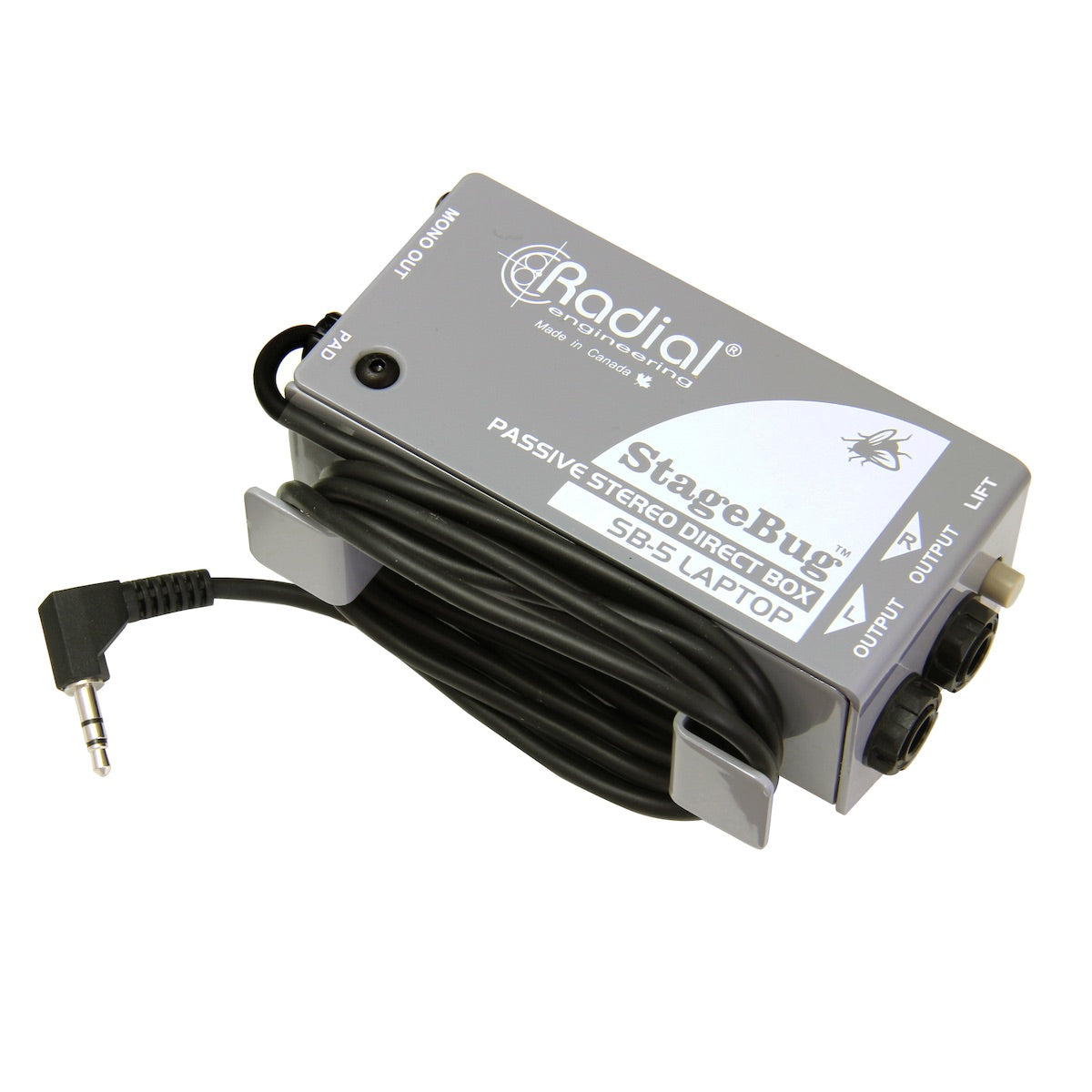Radial StageBug SB-5 Laptop - Compact Stereo Direct Box for Computers