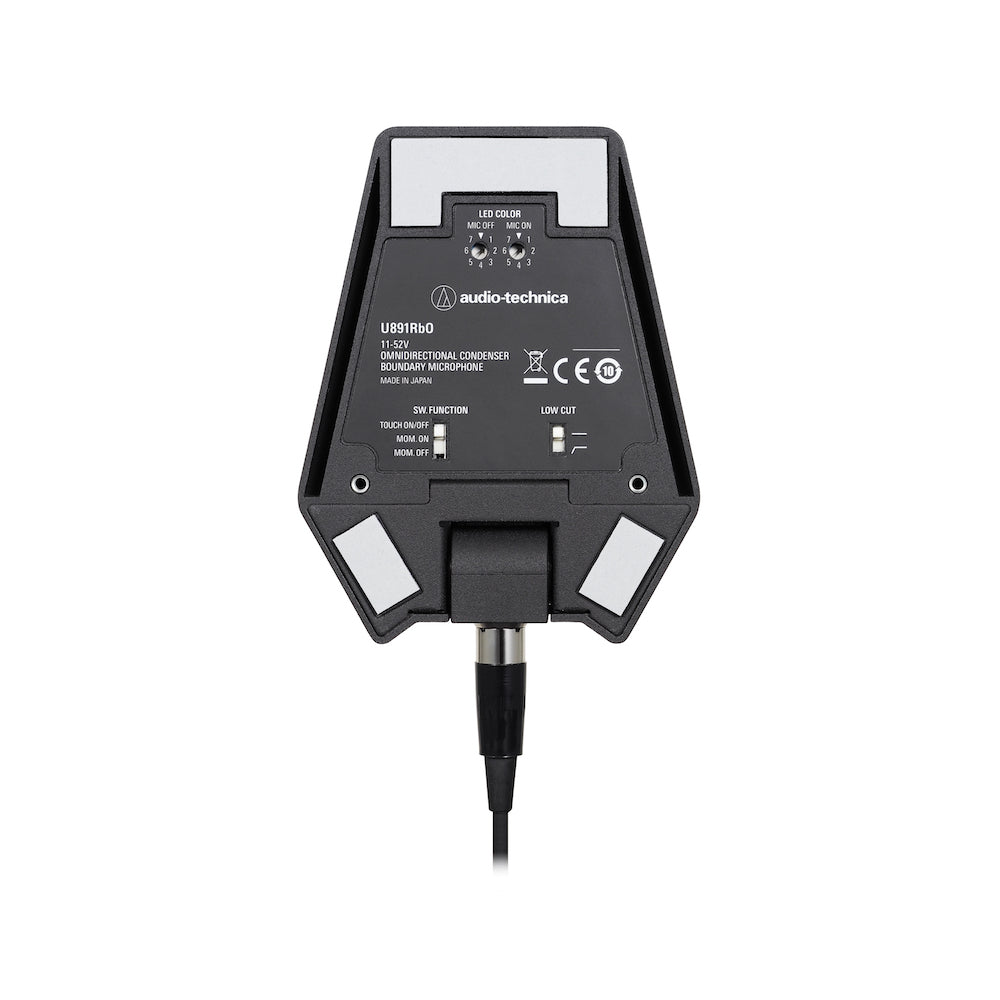 Audio-Technica U891RbO - Omnidirectional Boundary Microphone with Switch, bottom, view