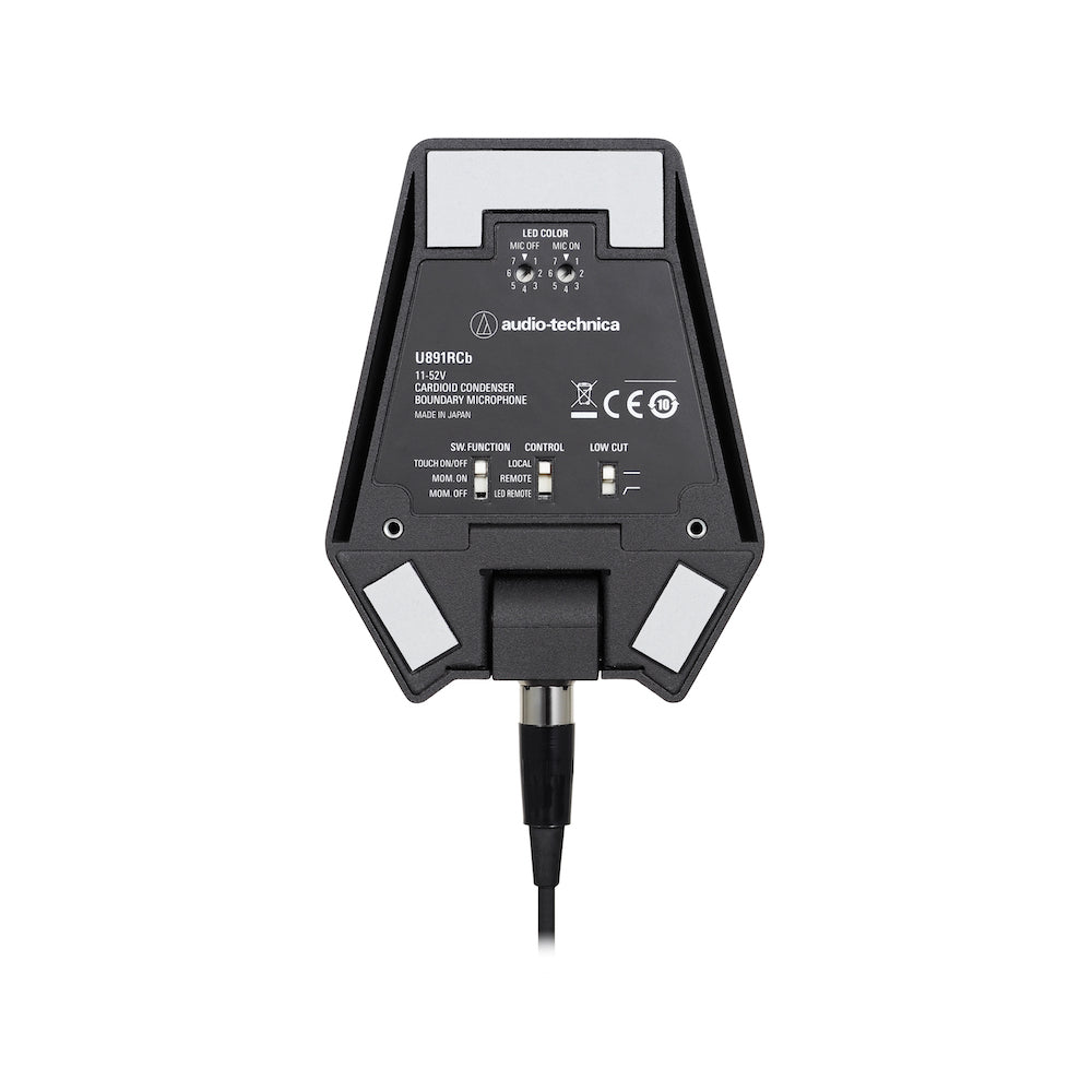 Audio-Technica U891RCb - Cardioid Boundary Microphone with Local or Remote Switching bottom view