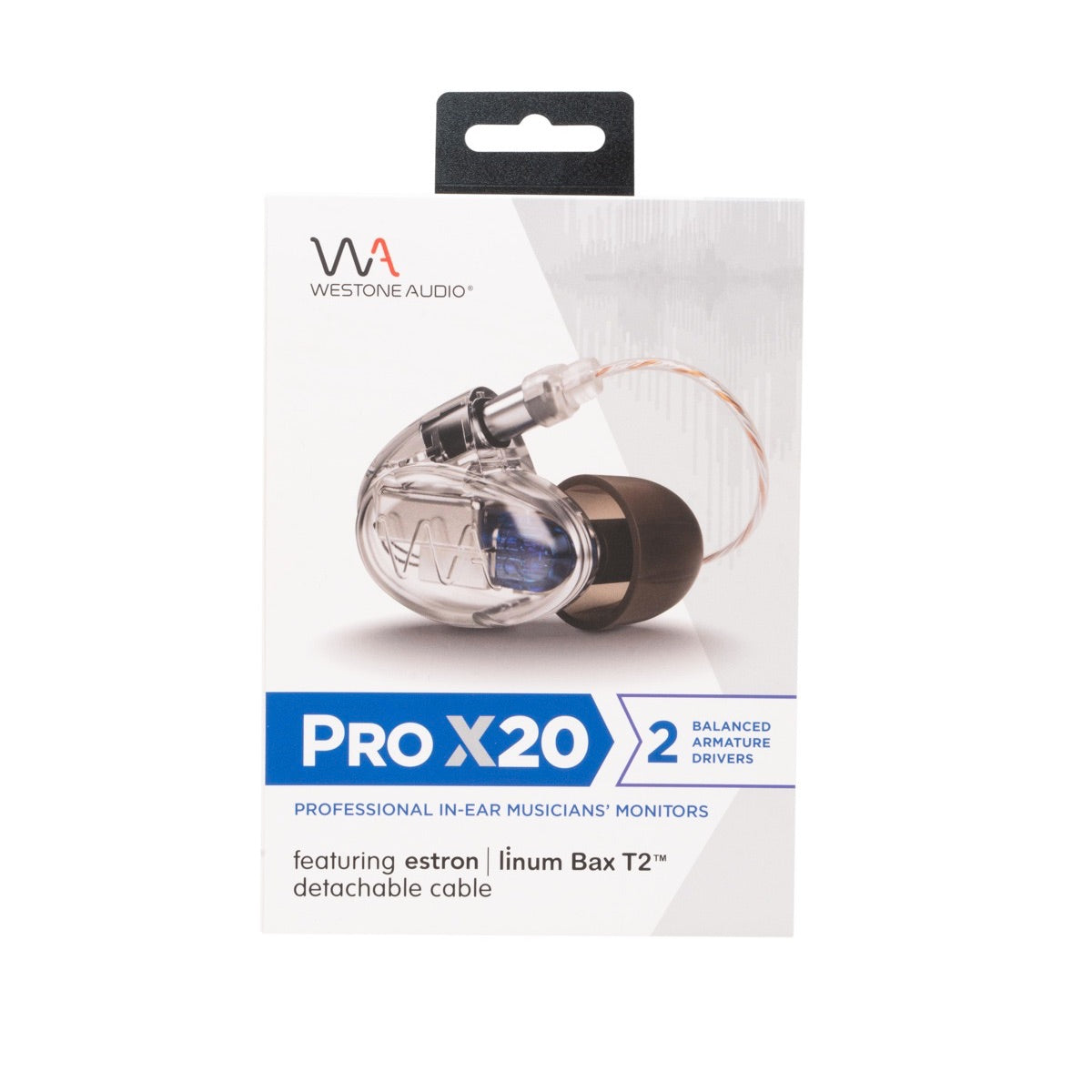 Westone Pro X20 Earphones - Dual Driver Musician IEM, retail box