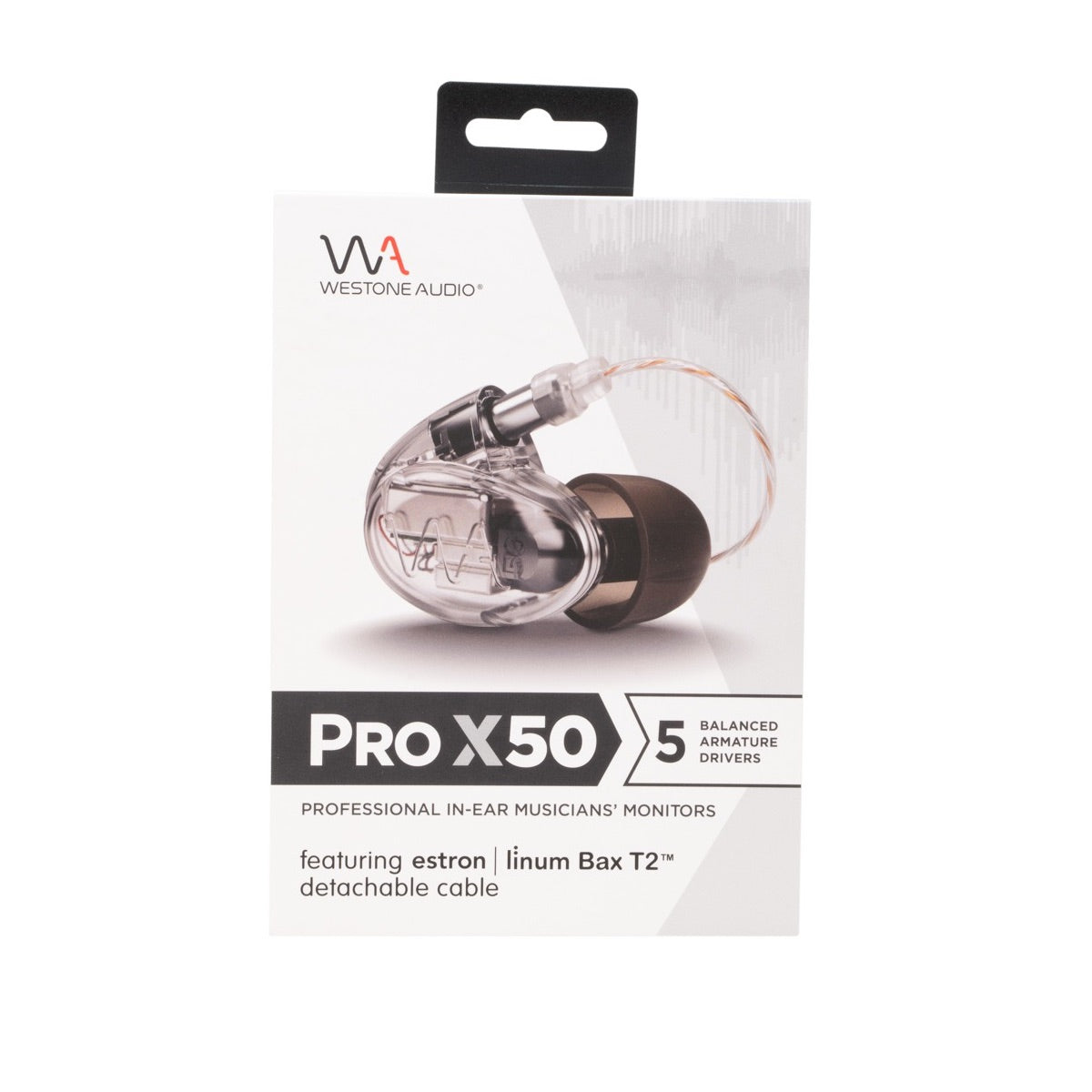 Westone Pro X50 Earphones - Five Driver Musician IEM, retail box