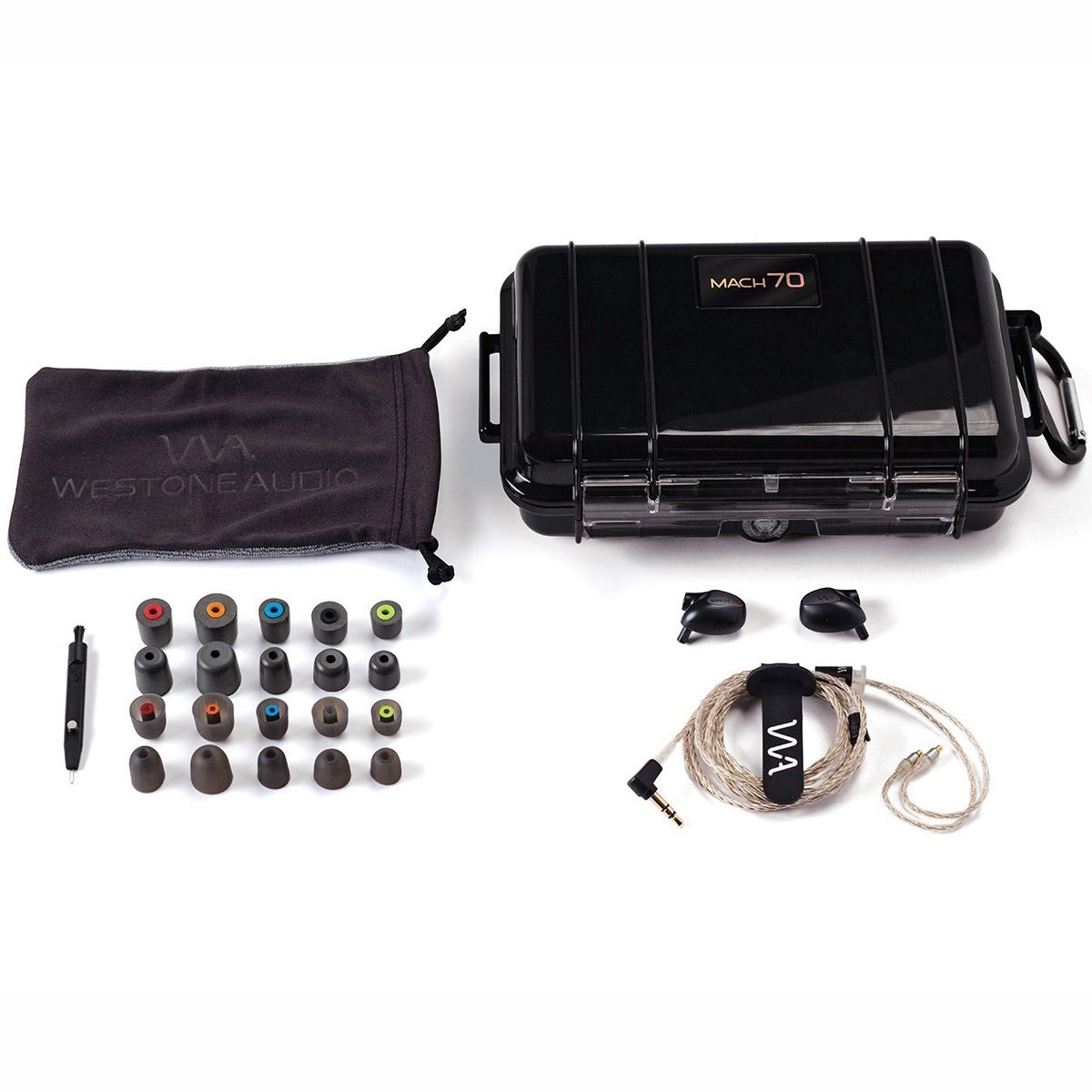 Westone MACH 70 - 7-driver Universal In-ear Monitors, included