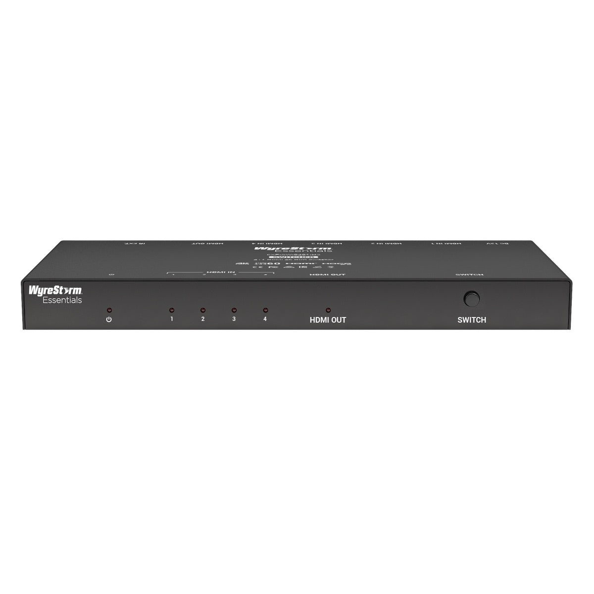 WyreStorm Essentials EXP-SW-0401-H2 - 4K HDR 4×1 HDMI Switcher, front