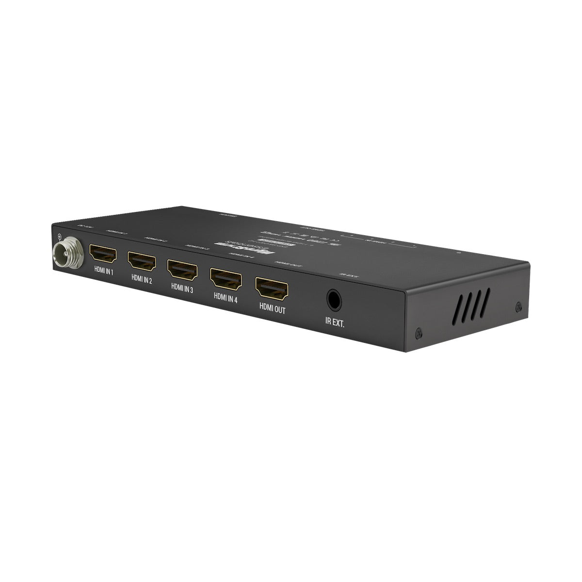 WyreStorm Essentials EXP-SW-0401-H2 - 4K HDR 4×1 HDMI Switcher, rear angle