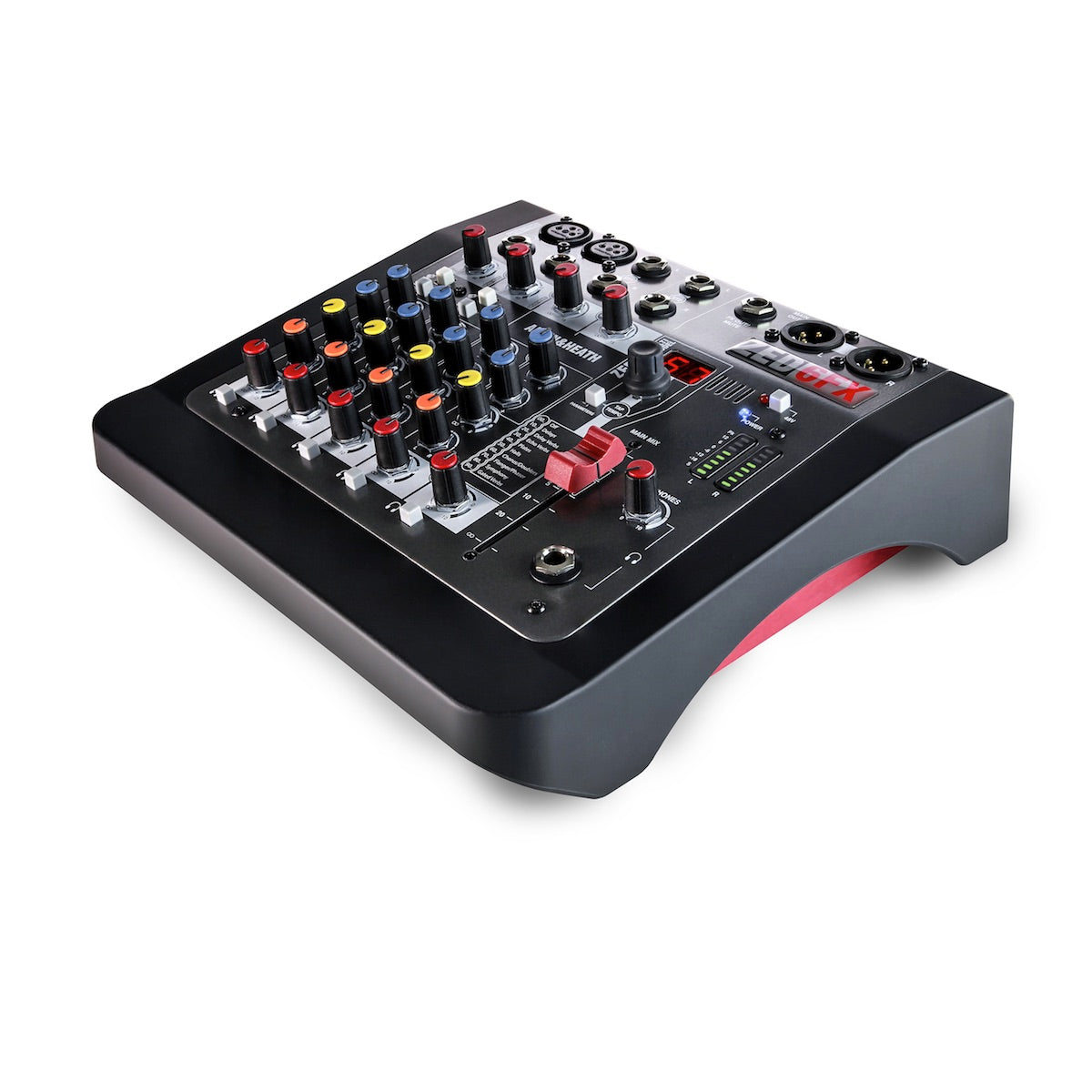 Allen & Heath ZED-6FX - 4-channel Compact Analog Mixer with Effects, left angle