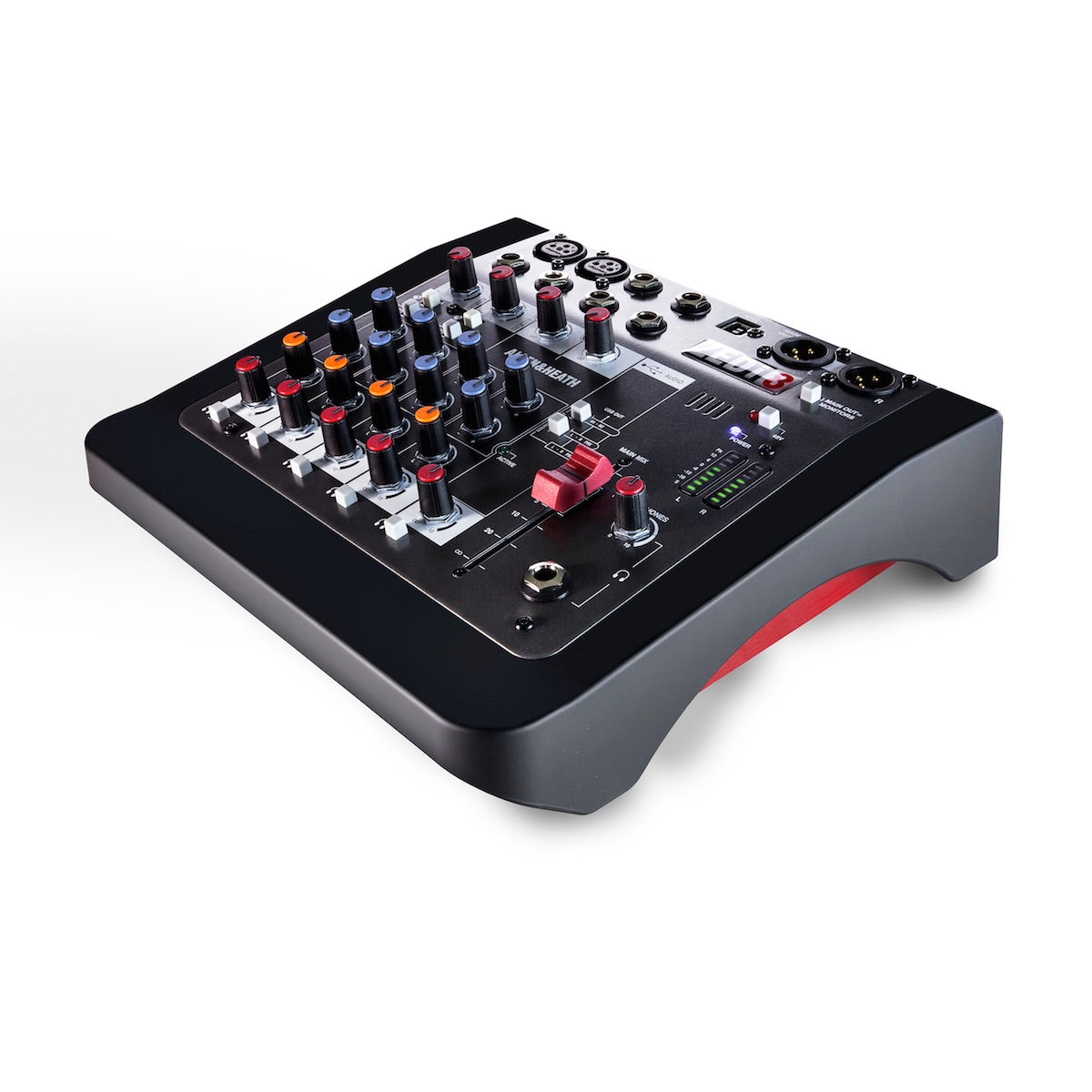 Allen & Heath ZEDi-8 - 8-channel Analog Mixer with USB Audio Interface, left angle