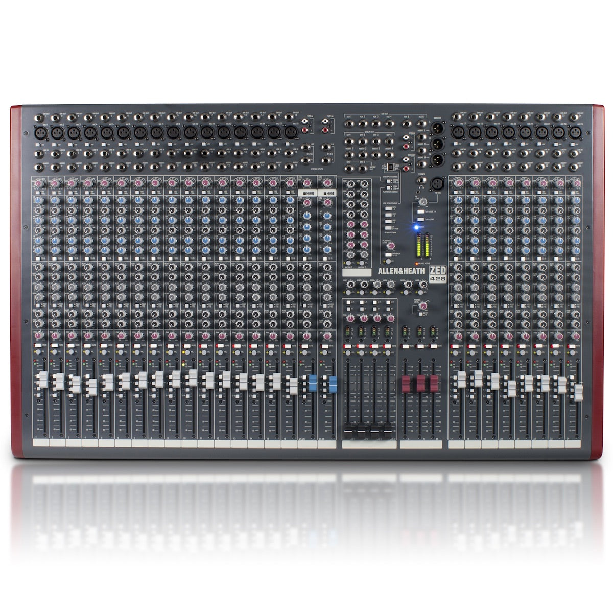 Allen & Heath ZED-428 24-Channel Analog USB Mixer, top