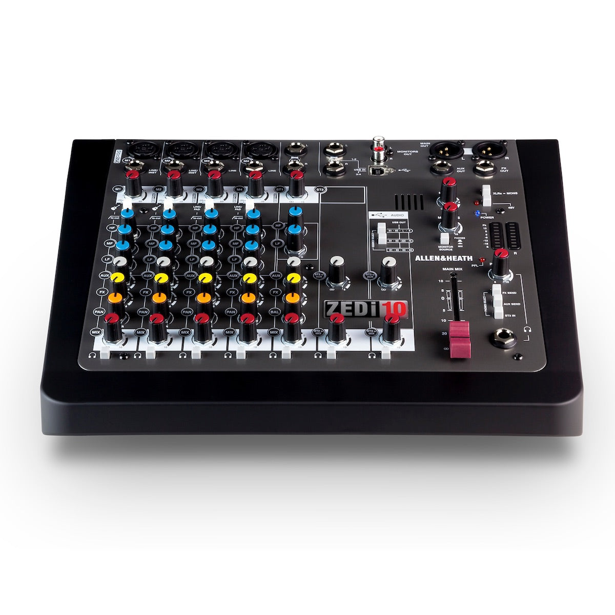 Allen & Heath ZEDi-10 - 10-channel Analog Mixer with USB Audio Interface, front