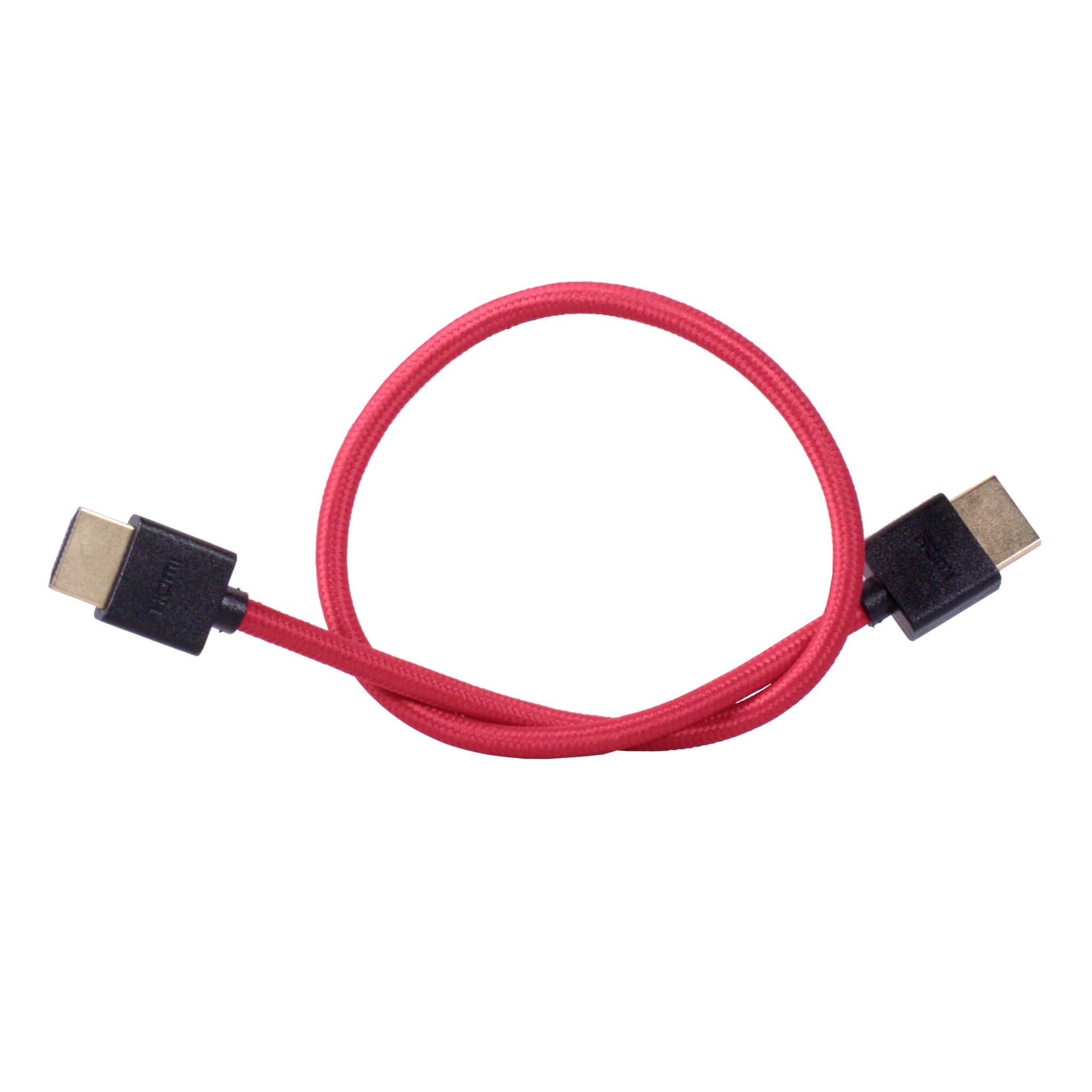 1SourceVideo - HDMI to HDMI Thin Braided Cable, 16-inch