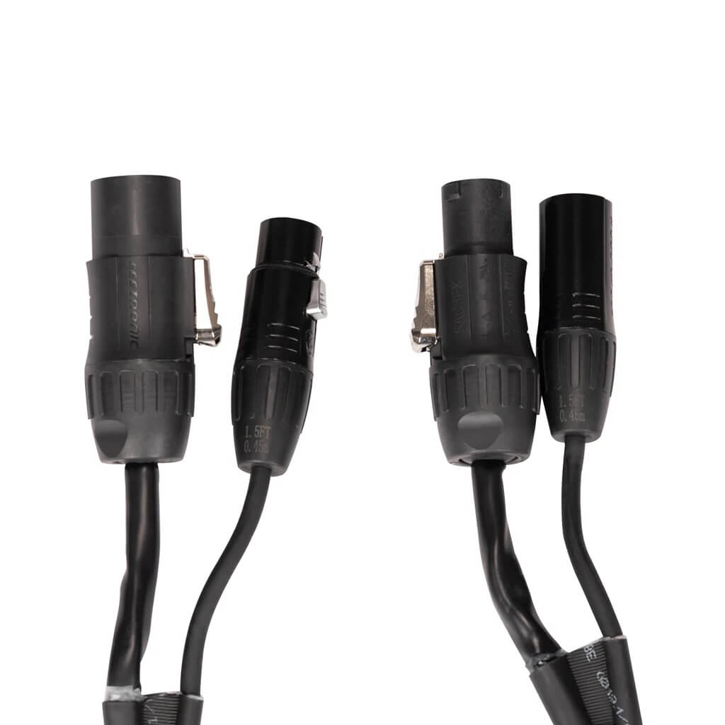 Accu-Cable AACXLR-L Series - Power and Audio XLR Link Combo Cable, plugs